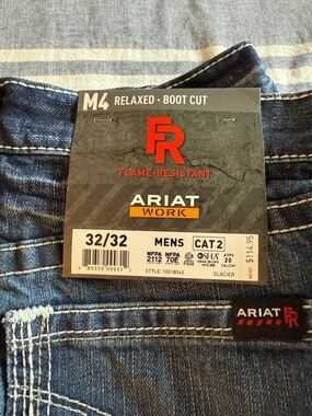 BNWT Ariat Glacier Blue Relaxed FR Boot Cut Jeans